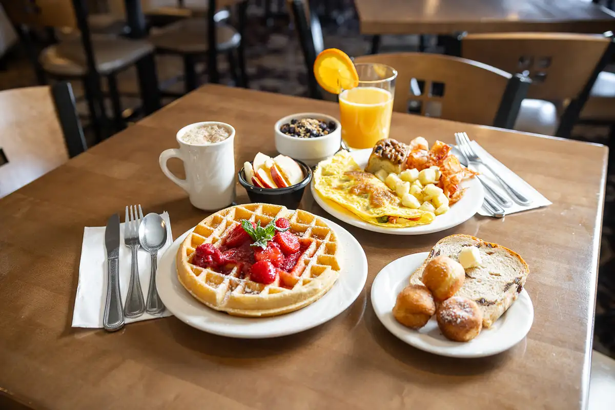 Breakfast items at AmishView Inn & Suites in Lancaster County PA