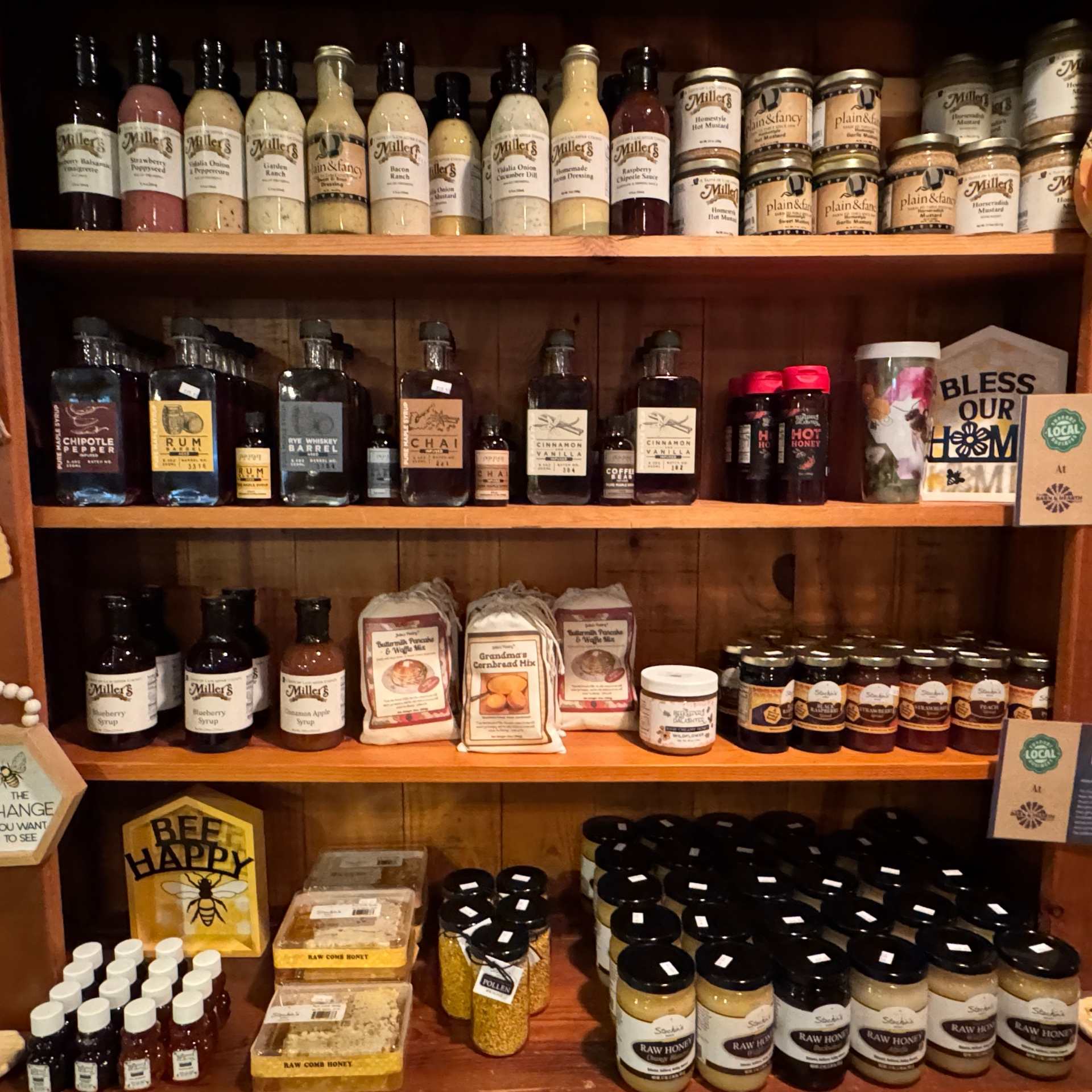 Lancaster Made Jams, Syrups and more at The Barn & Hearth Shop