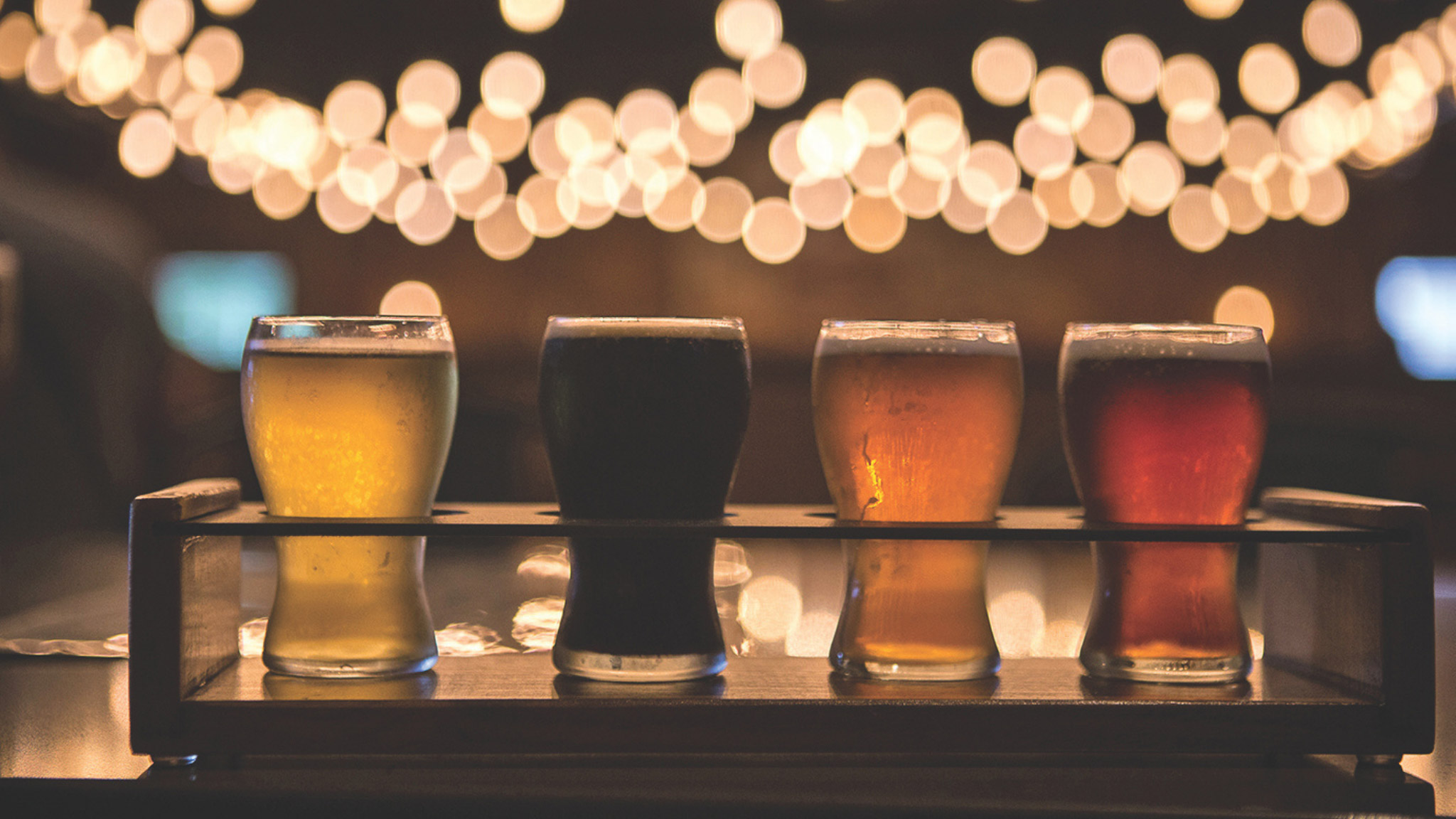 Beer Flight at Smokehouse BBQ & Brews in Bird-in-Hand PA