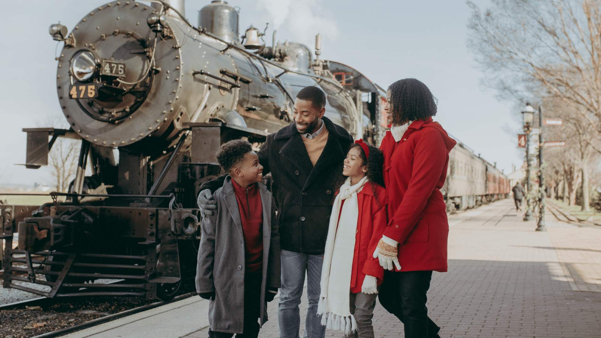 Family at Strasburg Rail Road