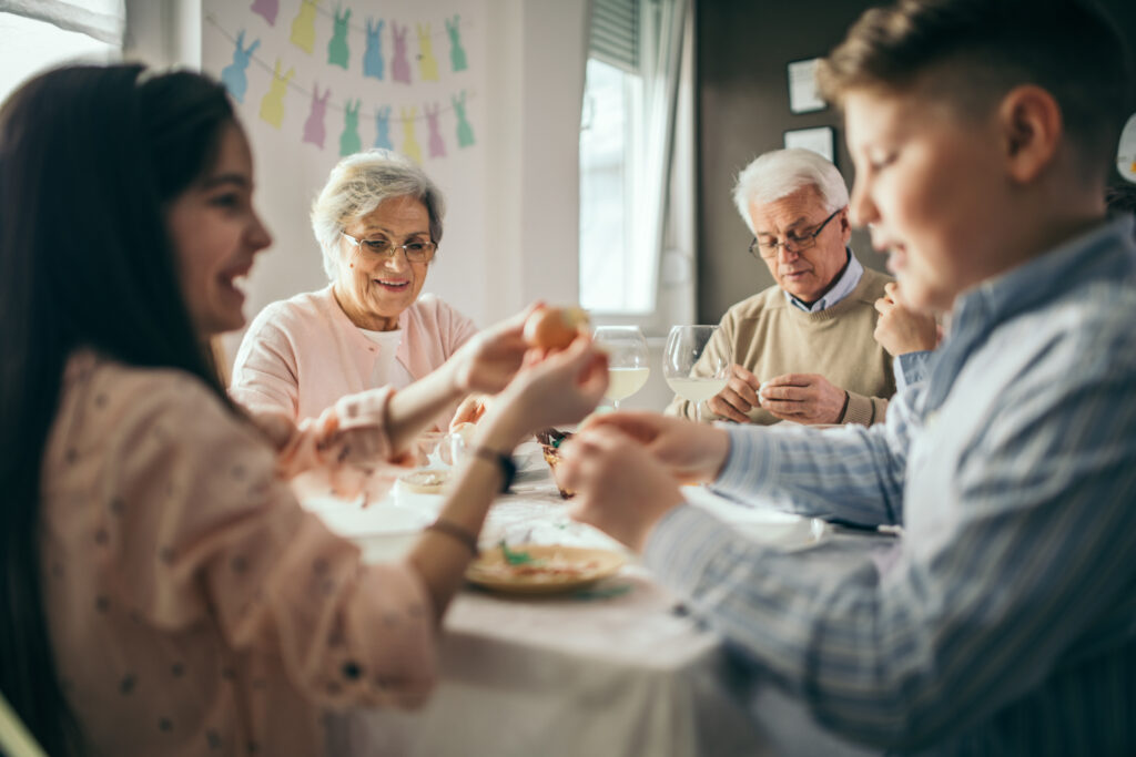 Easter Dining Family - iStock