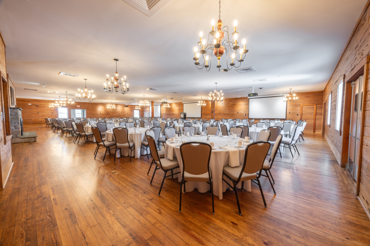 Large Banquet Space at Plain & Fancy Farm